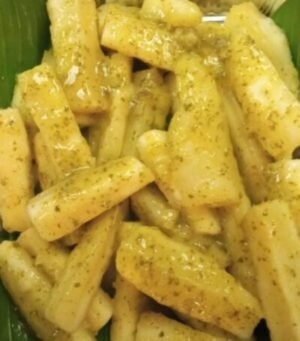 Yuca Frita al Ajillo